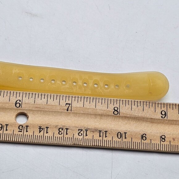 Nine West Womens Digital Watch Yellow Strap Crystal Accents Water Resistant - Picture 8 of 8